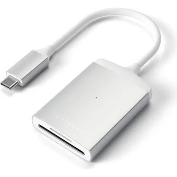 Satechi Aluminum USB-C UHS-II Card Reader - четец за microSD и SD карти памет за мобилни устройства с USB-C (сребрист)