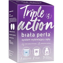 White Pearl Triple Action bieliaca zubná pasta 30ml + bieliaci gél 50ml + oplachovací prípravok 100ml + formovacie vaničky x3