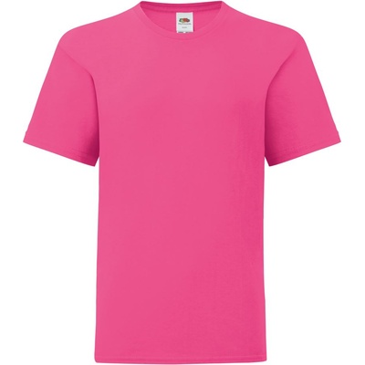 Fruit of the Loom Детска тениска с къс ръкав FRUIT OF THE LOOM KIDS ICONIC 150 T - фуксия 140 (161023310a6)