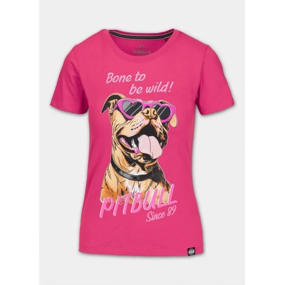 PitBull West Coast Dámske tričko SUNGLASSES DOG ružové