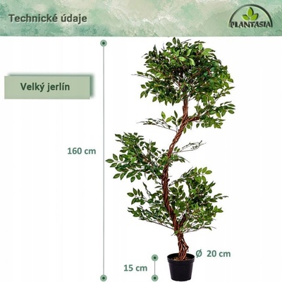 Plantasia Umělý strom yerlin, 160 cm