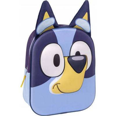 RUKSÁK BLUEY 3D DETSKÝ RUKSÁK PRE PREDŠKOLÁKA MODRÝ BLUE