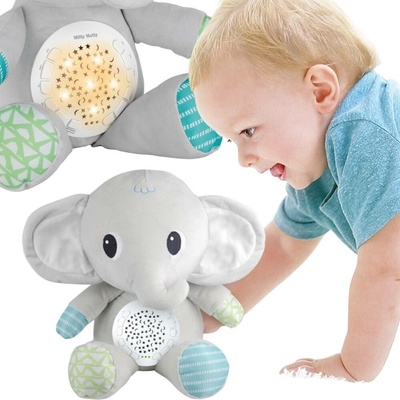 WOOPIE BABY Slon S Projektorem Uklidňovač 12 Melodií