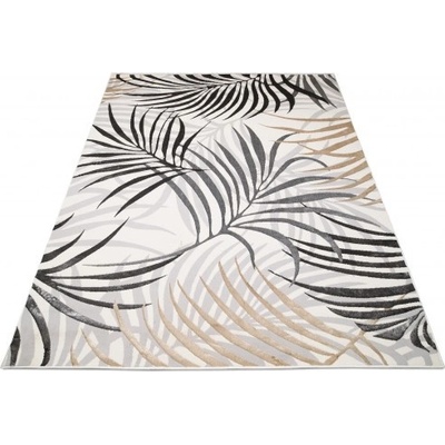 Makro Abra GOLDEN NA44G Listí Moderní krémový šedý