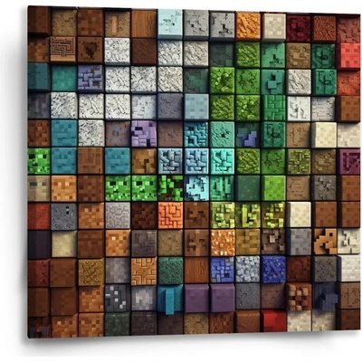 Sablio Obraz Blocks Abstract - 50x50 cm