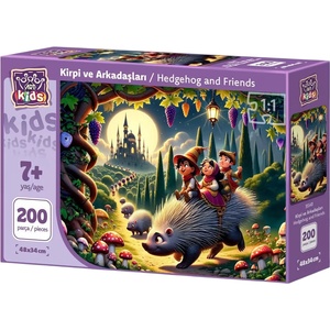 Art Puzzle Детски пъзел Art Puzzle от 200 части - Таралеж и приятели (35541) - baby