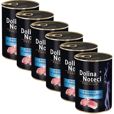 Dolina Noteci Premium Cat с агнешко месо 6 x 400 г