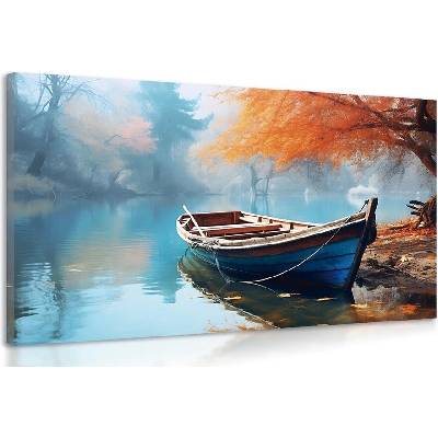 Obraz člun na opuštěném jezeře - 90x60