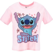 DISNEY Světle růžové dámské tričko disney lilo and stitch