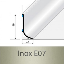 Profil Team soklová lišta Inox Q63 E07 2,7 m 40 mm