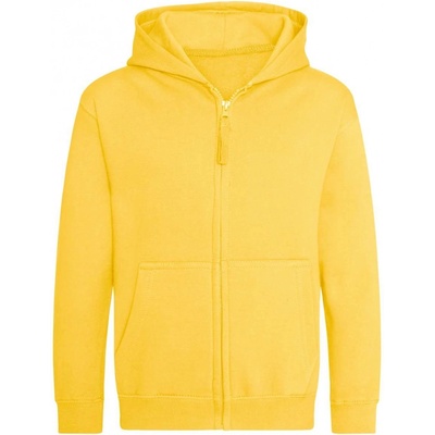 Just Hoods dětská mikina na zip College slunečná žlutá