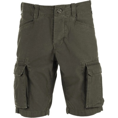Kraťasy cargo STONEWASHED ZELENÉ