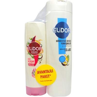 ELIDOR, Комплект шампоан 400мл Coconut Softness + балсам 200мл Guclu Sac Uclari