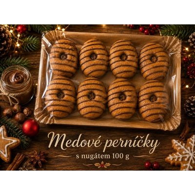 Meduňka pekařství perníkářství Medové perníčky s nugátem 100 g