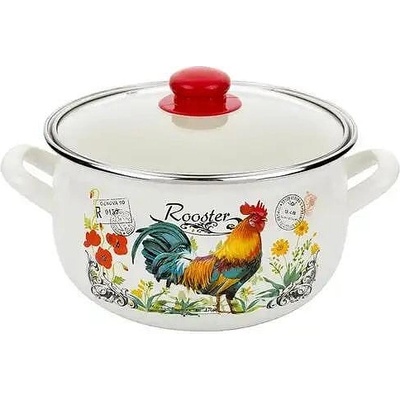 FLORINA Емайлирана тенджера с капак Florina , размер 16см, дизайн Петел