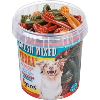 Antos Cerea Brush Mixed - Дентални четки за кучета, 7 см, 375гр. кутия