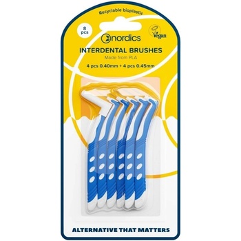 Nordics Medzizubné kefky PLA 4 x 0,40 mm a 4 x 0,45 mm 8 ks