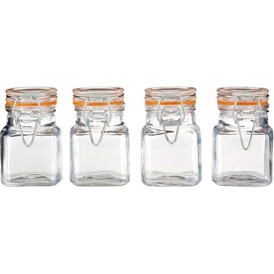 Premier Housewares Комплект от 4 стъклени съда за подправки , 90 ml - Premier Housewares (1209826)