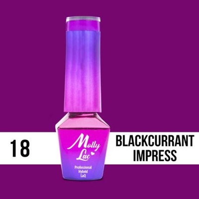 Molly Lac Gél lak BLACKCURRANT IMPRESS 18 5 ml