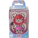 BIBI Silikónové cumlíky Happiness Dental Premium Duo Tiger Swiss univerzálne červená/modrá