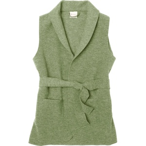 Engel Дамски вълнен елек Engel Women's Vest Merino vest - Salbeigrün Melange - размер 46/48 (EU) (132-1523-0214)