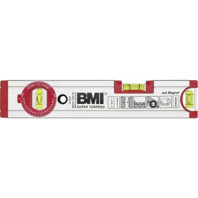 BMI Magnet Wasserwaage 25cm SUPER TORPEDO 692025TWM 25 cm 0.5 mm/m