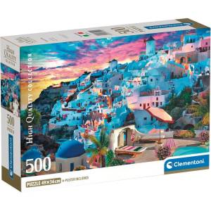 Clementoni Пъзел Clementoni от 500 части - Гледка към Гърция (35540)