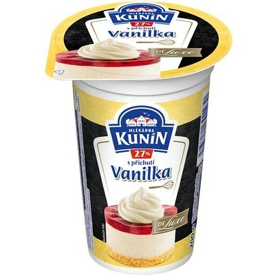 Mlékárna Kunín Šlehačka De Luxe vanilka 27 % 200g – Zboží Dáma