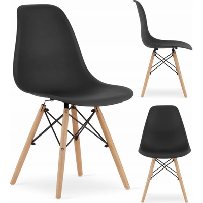 Leobert Osaka černá / nohy z přírodního materiálu