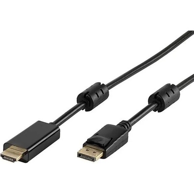 Кабел Vivanco - 45343, DisplayPort/HDMI, 1.8m, черен (45343)