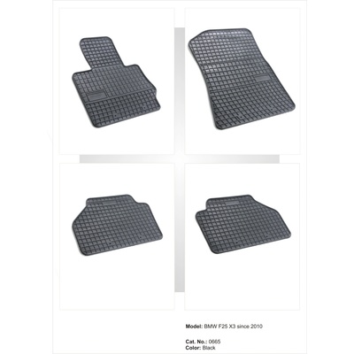 FroGum Автомобилни гумени стелки Frogum за BMW X3 F25 и F26 X4 (pa0665-51243)