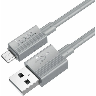 Hoco X107 USB A to Micro USB 2,4A 1m šedý
