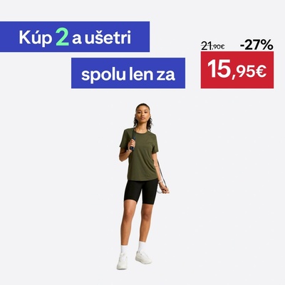 DECATHLON Dámske fitness tričko COOLMAX s krátkymi rukávmi kaki