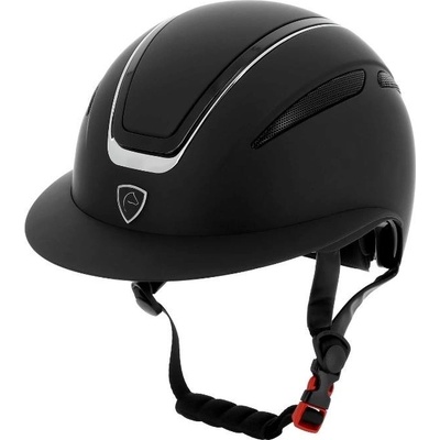 EQUITHEME Bezpečnostní helma Agris s širokým kšiltem black silver – Zboží Mobilmania