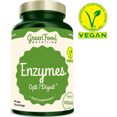 GreenFood Enzymy Opti 7 Digest 90 kapslí