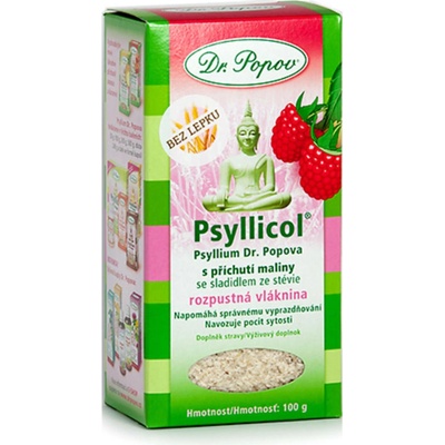 Dr.Popov Psyllicol s príchuťou maliny 100 g