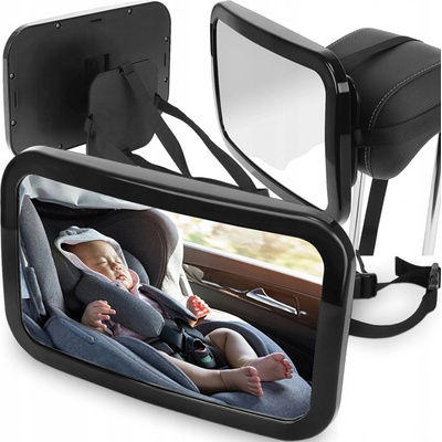 Retoozrcátko pro pozorování dítěte 19 cm x 30 cm černé – Zboží Mobilmania