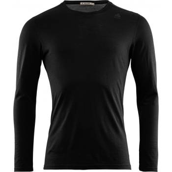 Aclima Мъжко мериносово термобельо Aclima Lightwool Undershirt Long Merino base layer - Jet Black (015-1266-0113)