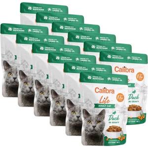Calibra Cat Life Възрастен Патешки в сос 12 x 85 г