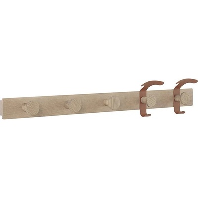 Muuto Avail Coat Rack dub / měděný hnědý