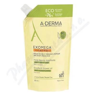 A-Derma Exomega Huile sprchový čistící olej náplň 500 ml