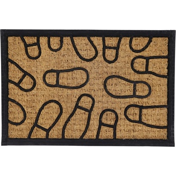 Mojkoberec Kokos + guma stopy Hnedá 40x70 cm