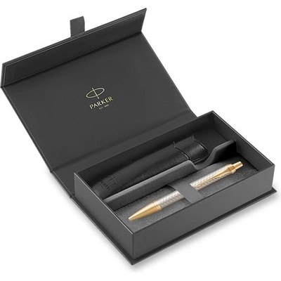 Parker 1502/3291692 IM Premium Warm Grey GT guľôčkové pero darčeková súprava s puzdrom