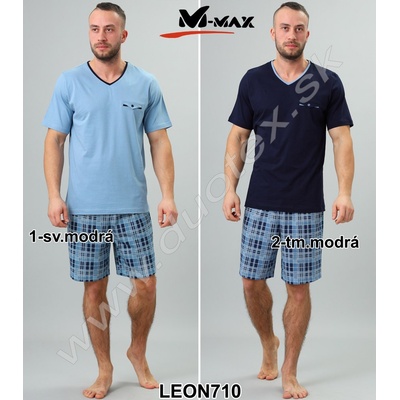 M-Max Leon 710 pánské pyžamo krátké tm.modré