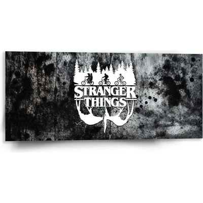 Sablio Obraz Stranger Things White - 110x50 cm