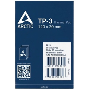 Artic cooling ARCTIC COOLING Топлоизолационен лист TP-3 120x20mm, 1mm (4-PACK) ACTPD00056A (ACTPD00056A)