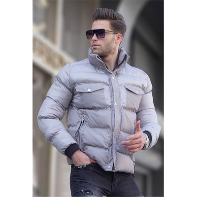 Madmext Мъжко яке 5741 - Сиво #361337 (361337_Светло сиво)