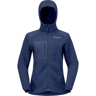 Norrøna Дамско поларено яке Norrøna Women's Trollveggen Warm3 Zip Hood Fleece jacket - Indigo Night (105-7311-0114)