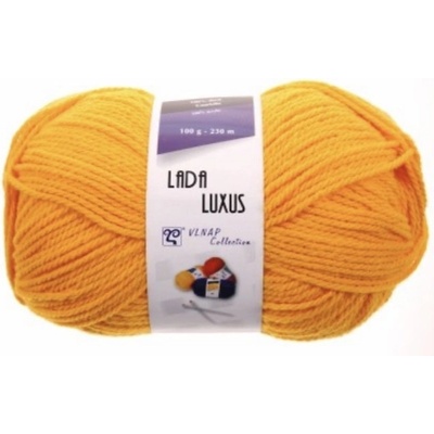 Příze Lada Luxus šafránová žlutá 54460