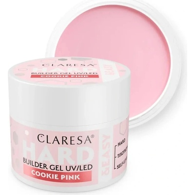 Claresa Hard Easy Builder Uv Led gél na nechty cookie pink 45g